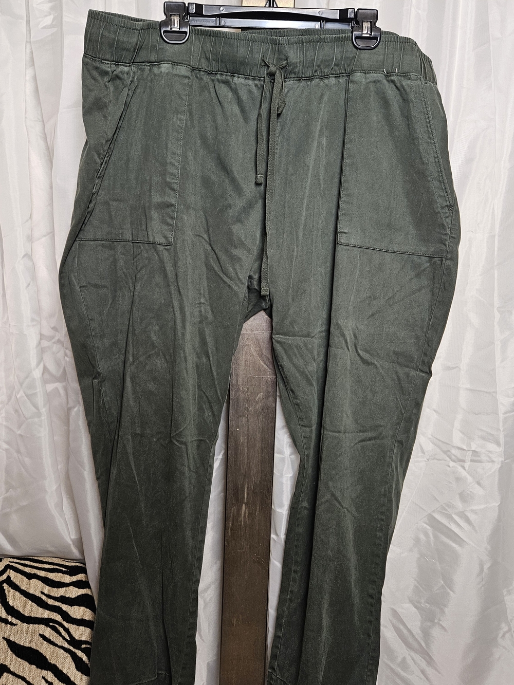 Buffalo David Bitton Olive Green Drawstring Chinos Xxl